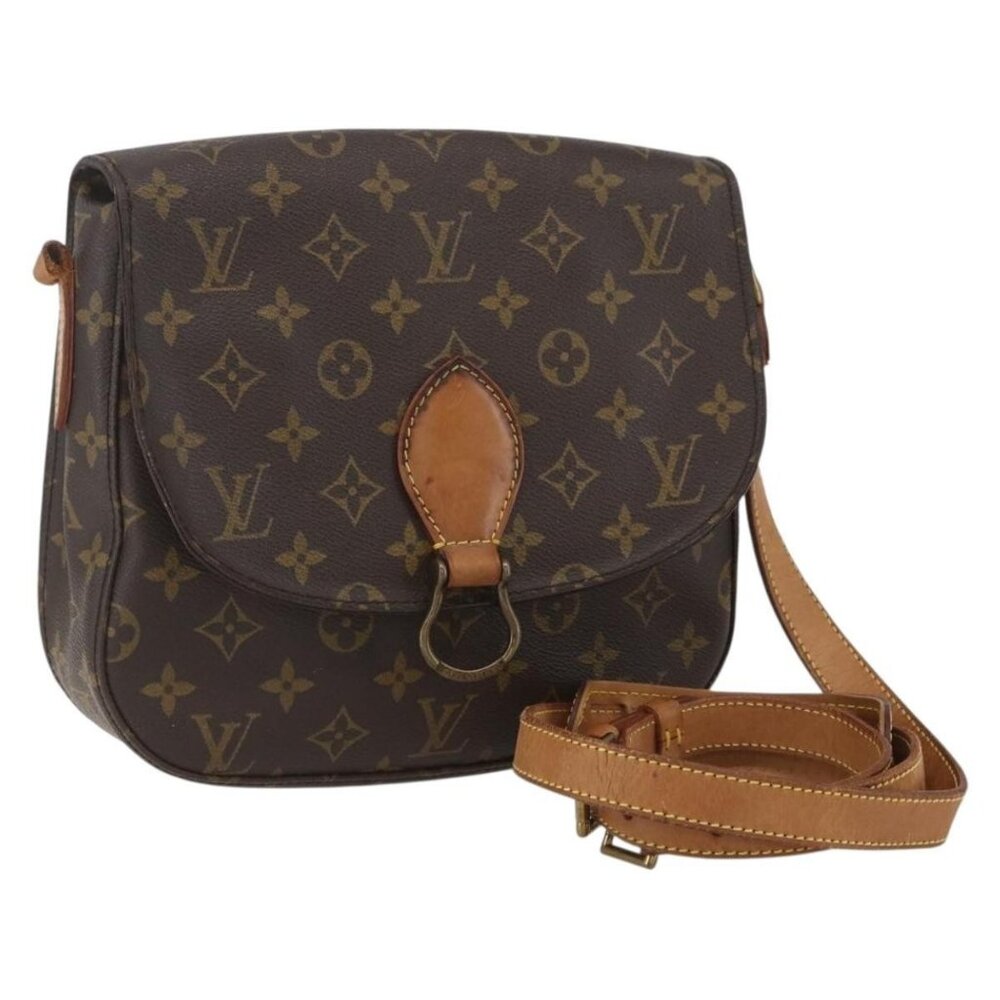Authentic LOUIS VUITTON Monogram Saint Cloud GM Shoulder Bag M51242 LV